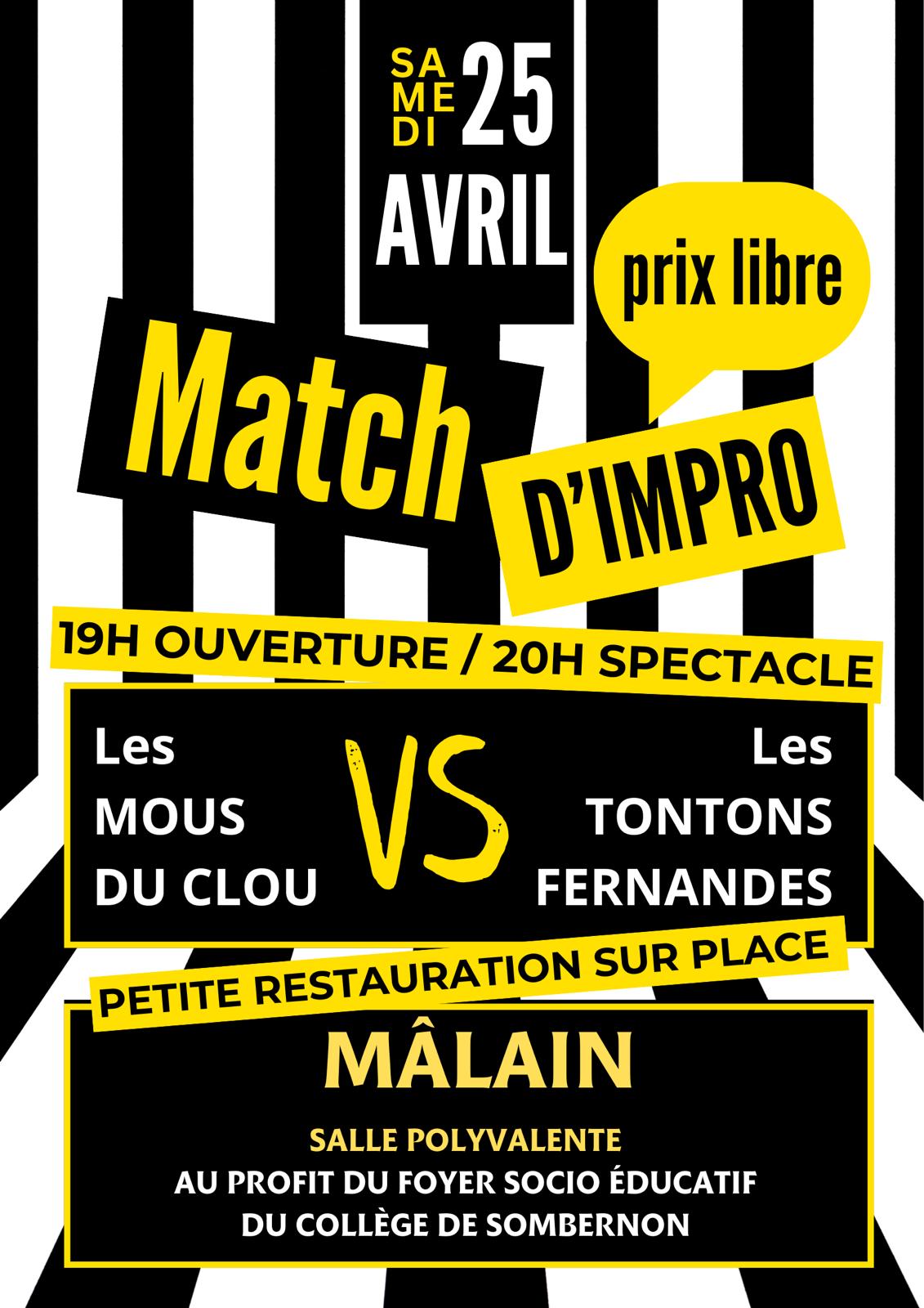 Affiche match malain